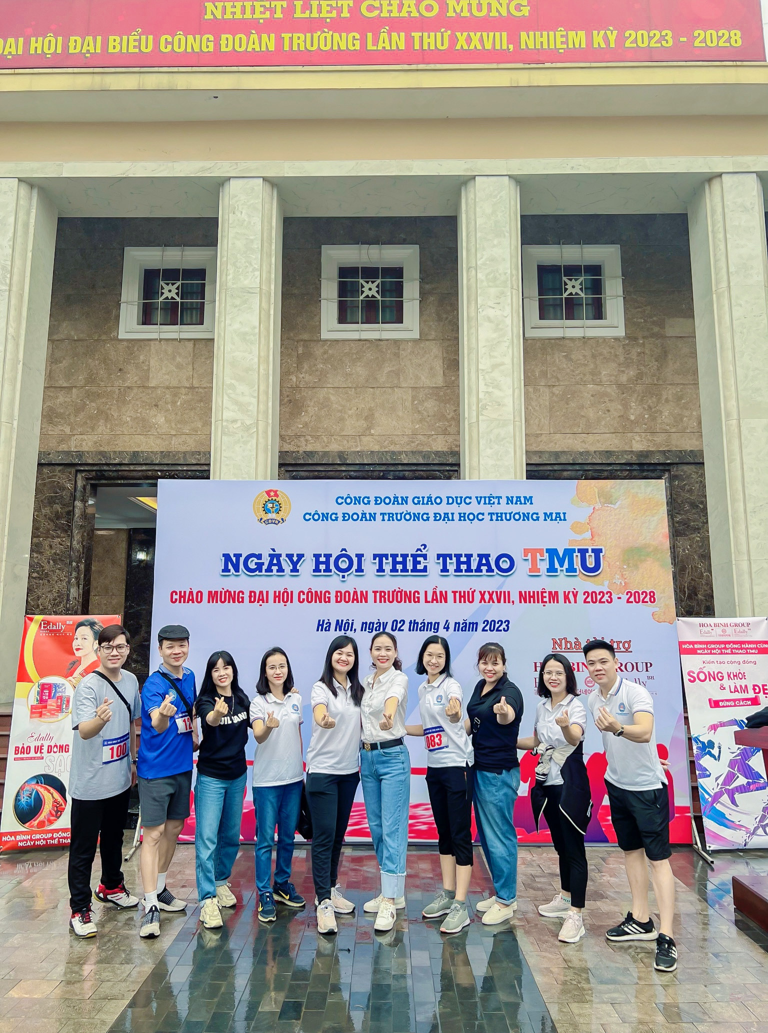 CÔNG ĐOÀN KHOA LUẬT THAM GIA "NGÀY HỘI THỂ THAO TMU"