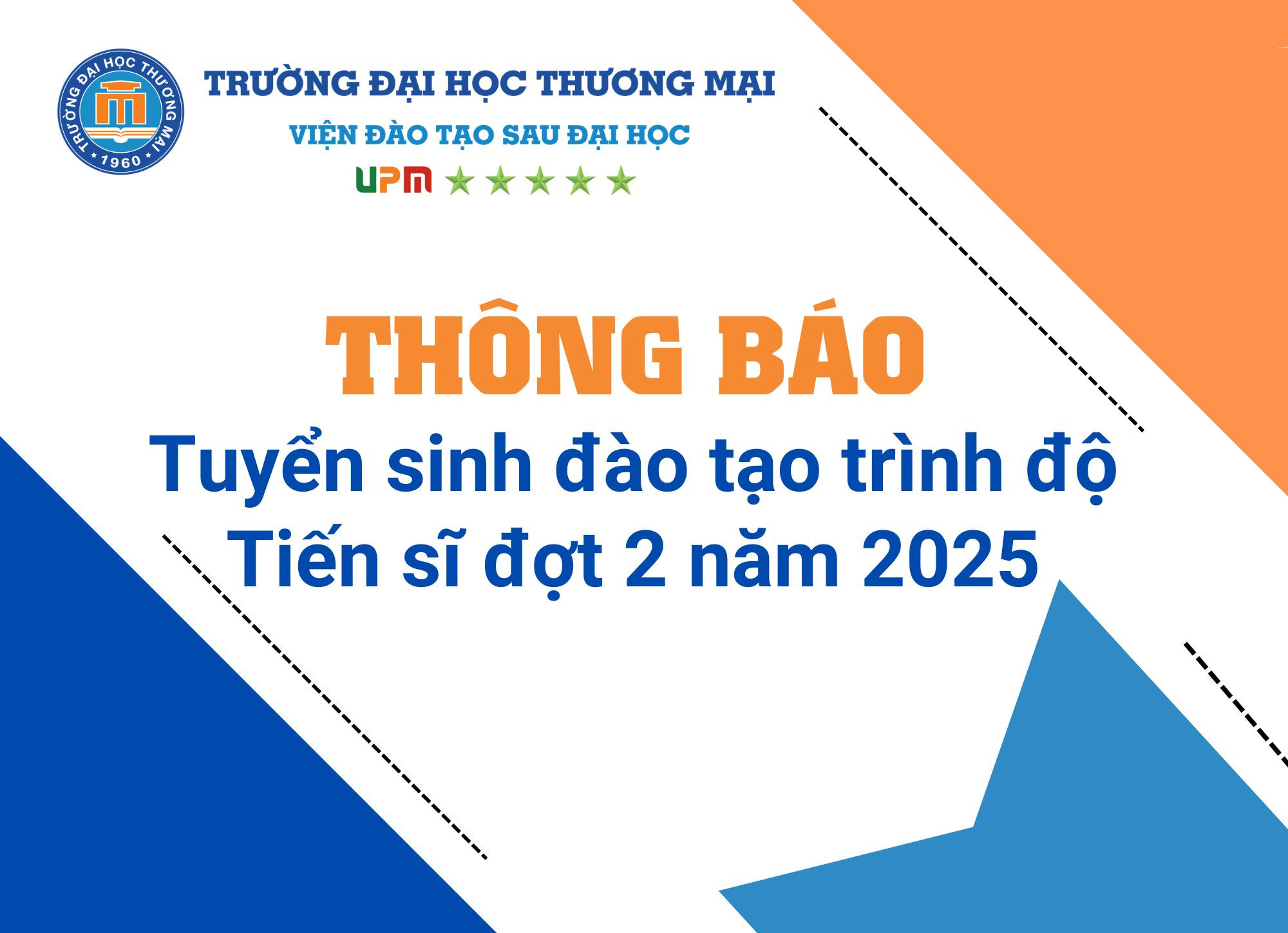 Tuyển sinh đào tạo trình độ tiến sĩ đợt 2 năm 2025