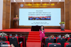 Tọa đàm "Sinh viên Trường Đại học Thương mại với giáo dục pháp luật về phòng chống tham nhũng"