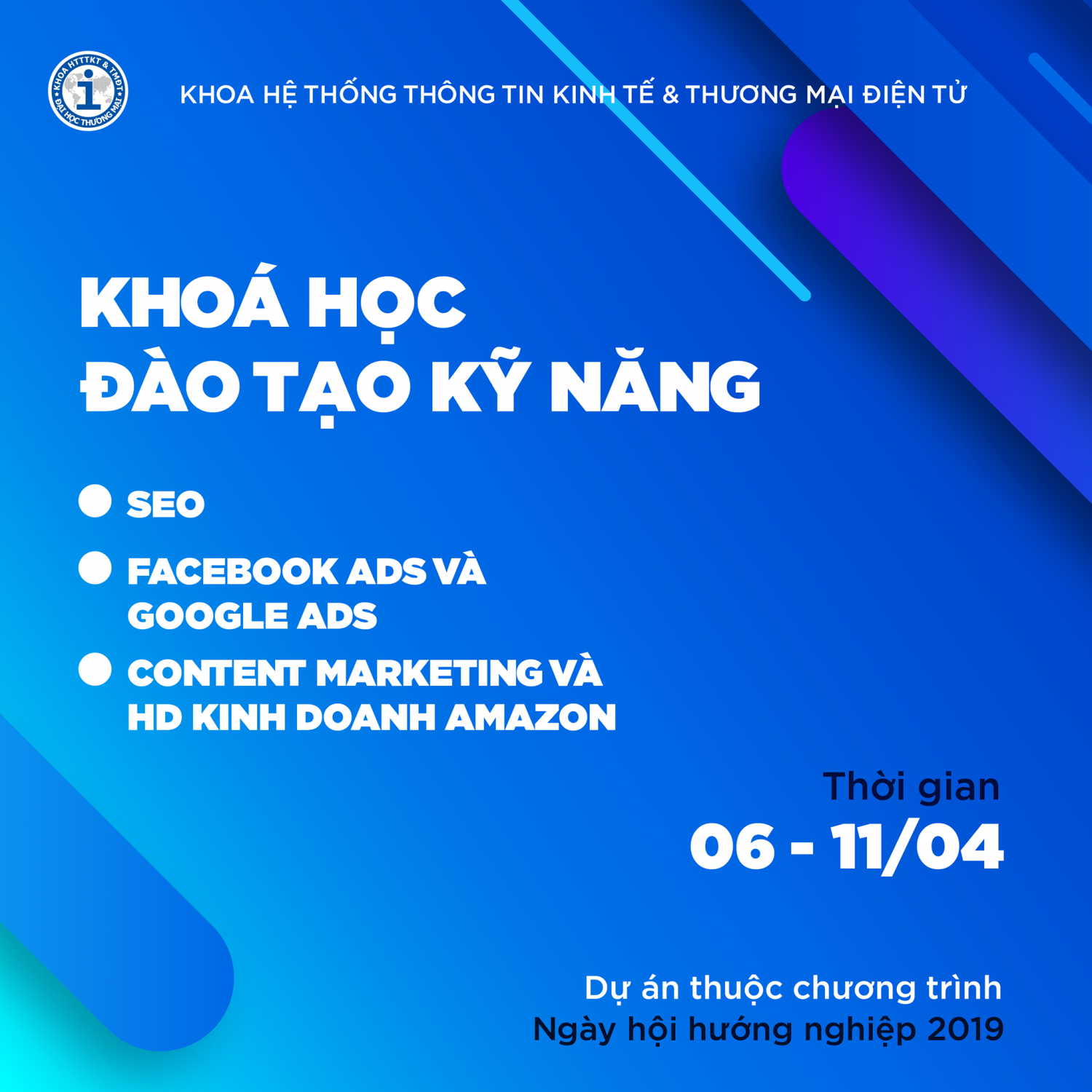 THÔNG BÁO LỊCH HỌC KHÓA ĐÀO TẠO KỸ NĂNG